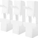 20 Pack Poster Stand Self-Stick Cardboard Easel Backs, Easy and Quick Application, 7.1" White Picture Frame and Art Easel Stand for Craft Projects, Posters, Signs and Photos