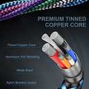 USB C to Lightning Cable 10ft, Apple Certified Powerline C-Type Charger Cord Fast Charging Original Lighting Wire for iPhone 14 13 13 Pro 12 Pro Max 11 XR 8 Plus, AirPods, Power Delivery Speedy 1 Pack
