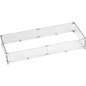 41.5" X 17.5" X 6 Rectangular Glass Flame Guard