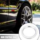 X AUTOHAUX 4pcs OD 87.1mm to ID 67.1mm Aluminium Alloy Car Hub Centric Rings Wheel Bore Center Spacer