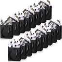 Tenare 12 Pcs Small Gift Bags Mini Paper Bags Bulk Tiny with Handle Tissue for Jewelry Gift Wrapping Happy Mother's Father's Day Birthday Graduation Party Supply(4 * 2.75 * 4.5inch,Black)