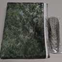 ORTIGIA 84 Inch Long Green Misty Forest Shower Curtain for Bathroom, Nature Woodland Shower Curtain Set with Hooks, Decorative Pine Tree Fog Magic Bath Curtain, Waterproof Fabric, Weighted, 72x84