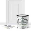 ALL-IN-ONE Paint, Durable cabinet and furniture paint. Built in primer and top coat, no sanding needed. Includes our 30 featured color card - Colosseum, Quart