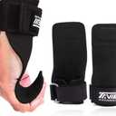 TAVIEW Wrist Straps for Weightlifting for Maximum Grip Support - Lifting Deadlift Strap & Weight Lifting Grips Gloves for Working Out Pull Up Deadlifting & Shrugs (Black (One Pair))