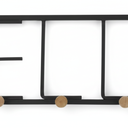 Hello Metal Rack With 5 Hooks Large Shelf