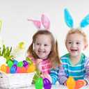 36PCS Large Plastic Easter Eggs, 3.5" Empty Plastic Easter Egg with Assorted Bright Colors for Easter Eggs Hunt, Easter Basket Stuffers, Filling Treats, Party Favor and Classroom Prize Suppy