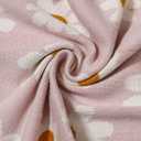 Daisy Flowers with Pink Throw Blanket  5x6 ft