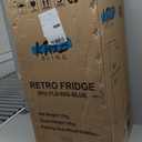 Refrigerator with Freezer 3.5 Cu.Ft with 7 Level Adjustable Thermostat Control 2 Door Energy Saving Top-Freezer Compact Refrigerator Blue 