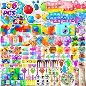 Party Favors for Kids 3-5 4-8-12, Fidget Toys Pack Birthday Bulk Goodie Bag Stuffers, Treasure Box Toys for Classroom Prizes for Kids