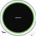 Zoomster Replacement Jumping Mat, Fits 14FT Round Trampoline Frame with 72 V-Hooks, Using 6.5-7" Springs 149" Premium Trampoline Mat (Spring not Included)