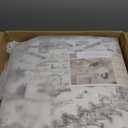 Area Rugs 8x10 for Living Room - Washable Soft Large Vintage Rug Non-Slip Stain Resistant Traditional Stain Resistant Indoor Floor Low Pile Carpet for Bedroom Dining Room or Home Office - White