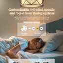 Brown Fandelier Ceiling Fans with Lights, 20" Farmhouse Rustic Chandelier Ceiling Fan Remote Control with 6 Speeds for Bedroom, Nursery, Living Room