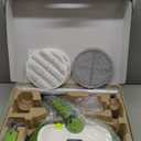 VMAI Cordless Electric Spin Mop with LED Headlight, Water Spray, 300ml Water Tank & Plastic Head, Powerful Floor Cleaner Up To 60mins, Polisher for Hardwood, Tile Floors, Quiet Cleaning/Waxing, Green