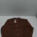 COOFANDY Men's Cotton Denim Jacket Lightweight Trucker Jackets Casual Washed Jean Jacket (L, Brown)
