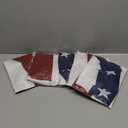 American Pleated Fan Flag, 3 X 1.5 Ft USA Patriotic Flag Bunting Half Fan Banner 4th of july decorations Indoor/Outdoor (red-5pcs)