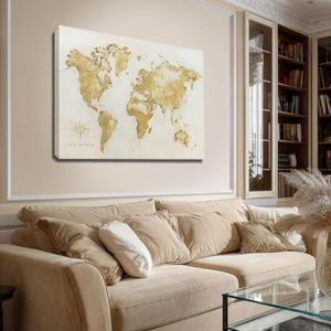 NBAODAN Abstract Art Wall Decor Neutral Canvas Paintings White and Gold Wall Art Modern Artwork Minimalist Posters for Living Room Dining Room Bedroom 32"X40"