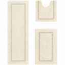 Better Trends 3 Piece Bathroom Rug Set Sage Rectangle, Contour, Runner Bathmat Reversible Soft, Cotton Rugs Absorbent Machine Washable for Bathroom Floor Decor, Bathtub Toilet Base Lux Collection