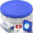 Winter Pool Cover 28Ft Round Above Ground, Extra Thick Swimming Pool Cover