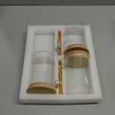 NEPIVEL 3-Pack 18.5oz Airtight Glass Meal Prep Containers with Lids – Overnight Oats Jars for Coffee, Nuts, Candy, Chia Seed Sugar & Pudding | Leakproof Borosilicate Glass Food Storage Jars