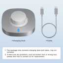 Charger Compatible with Ring Gen 4 Size 8, Fast Charging Dock with USB-C Cable (Not Compatible with Ring Gen 3)