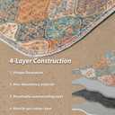 nunubaby Washable Pee Pads for Dogs, Stylish, Non-Slip and Leak-Proof Pee Pads. Reusable Potty Pads for Dogs for Crates and Floors.(Cream/Multi, 48" x48" ) (48x48 Inch (Pack of 2))