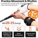 Golf Swing Training Aid-2-in-1 Golf Training Aid kit Including Golf Swing Trainer Ball, 60Pcs Impact Tape | Improve Golf Practice, Grip & Impact Precision