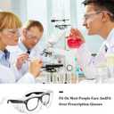 Frienda 6 Pairs Clear Safety Glasses Over Eyeglasses Goggles Clear Glasses Anti- Fog/Scratch Eye Protection Polycarbonate Protective Eyewear Safety Goggles For Shooting, Lab, Outdoor, Workplaces