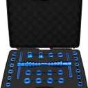 Wanocean Bicycle Bearing Press Set, Bike Tools for Wheels/Hub BB Axis Installation Universal Repair Kit, Turning Point Tool for Cycle Soft Tail Frame Drift (Blue)