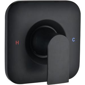 Trim Kit Compatible with Moen Shower Faucet (Valve& Catridge Not Inclued), Volume and Temperature Control Level Handle, Matte Black