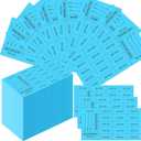Kosiz 1000 Sheet 15 Bid Raffle Tickets Chinese Auction Tickets Sheets Auction Fundraiser Ticket Numbered with Name and Phone Number Per Sheet Raffle Tags for Silent Auction(Lake Blue)