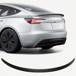 Spoiler for Tesla Model 3 2025 2024 Performance Spoiler Wing ABS Rear Trunk Lip Tail Lid for Model 3 Highland (Glossy Carbon Fiber)