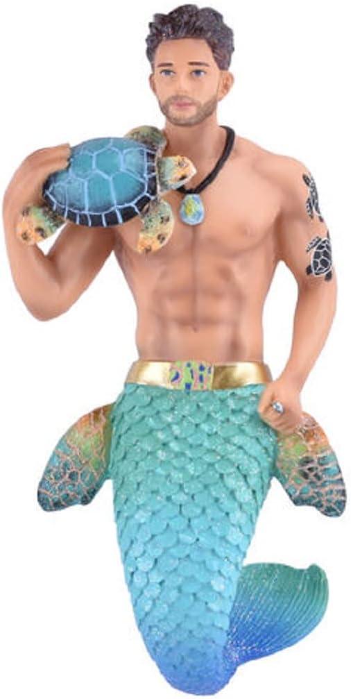 December Diamonds 55-55420 Merman, Turtle Time Hanging Ornament