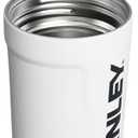 STANLEY Vitalize Shaker Bottle 20 oz | Leakproof Insulated Stainless Steel Shaker Cup | Base Storage and Twist On Fast Flow Lid | Protein Shakes and Pre Workout Powder | BPA-Free | Chalk