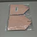 HOMOTEK 2 Pack Tissue Box Cover, Square PU Leather Tissue Holder, Decorative Facial Tissue Cube Paper Organizer Dispenser for Bathroom, Night Stands, Desk, Car 5X5X5'' - Rattan Weave,Macaron Pink