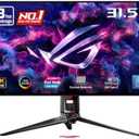 ASUS ROG PG32UCDP 32 Inch 4K 240Hz OLED Gaming Monitor | Dual Mode FHD 480Hz, Custom Heatsink, 0.03ms, G-SYNC Compatible, AI Gaming, USB-C 90W, True 10-bit, for PS5 and Xbox