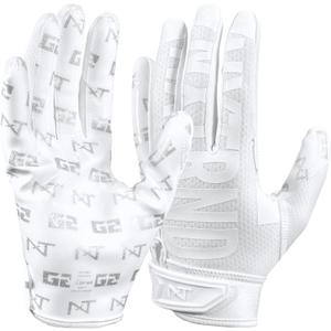 Nxtrnd G2 Pro Football Gloves, Men's Ultra Sticky Elite Receiver Gloves (Large)