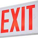 TANLUX New York Approved Emergency Exit Sign, Red Exit Sign with Steel Housing, Hardwired with Battery Backup, AC 120/277V, Single and Double Faces, UL Listed
