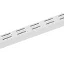 ClosetMaid ShelfTrack White Standard Upright, Closet System Hardware, 60 in., Double Slot, Durable Steel for Closets, Pantries, Utility, Laundry