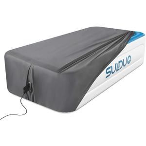 Twin Sheet for Air Mattress, 18'' Deep Soft Air Mattress Sheets- Inflatable Without Removal, Breathable Air Bed Mattress Cover Topper Protector, Fitted Sheet Full with Elastic Loop Hem, Gray