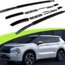 BLAIS Fits for Mitsubishi Outlander 2022 2023 Aluminum Roof Rail Racks Side Rail Bar Luggage Carrier Black, RF-001
