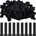 Frienda 150 Pcs Chicken Plucker Fingers for Machine Black Rubber Plucker Fingers Hair Removal Suit 3/4 Inch Holes for Chicken, Duck, Quail, Goose, Poultry Feather Plucking Attachment