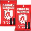 DIBBATU Fire Blanket for Home and Kitchen, Fire Blankets Emergency for Home, Emergency Fire Blankets Retardant for House, Fireproof Blanket, Survival FireBlanket for Kitchen,Fireplace, Grill, BBQ 4 Pack
