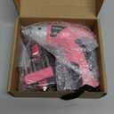 Hi-Spec Electric Screwdriver 27pc 3.6V Pink USB Small Power Screwdriver Set. Cordless & Rechargeable with Driver Bit Set