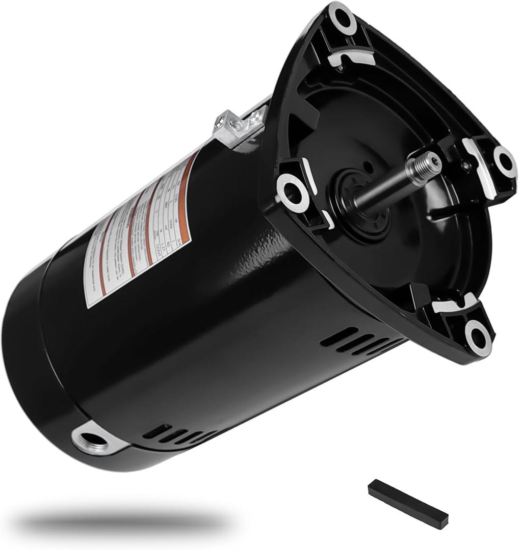 3/4 HP Swimming Pool Pump Motor Compatible with A.O. Smith Century USQ1072, for Pentair Superflo Sta-Rite Whisperflo Pinnacle Anthony AR2 Pumps, 0.75 HP Single Speed Square Pool Motor, 230/115 V