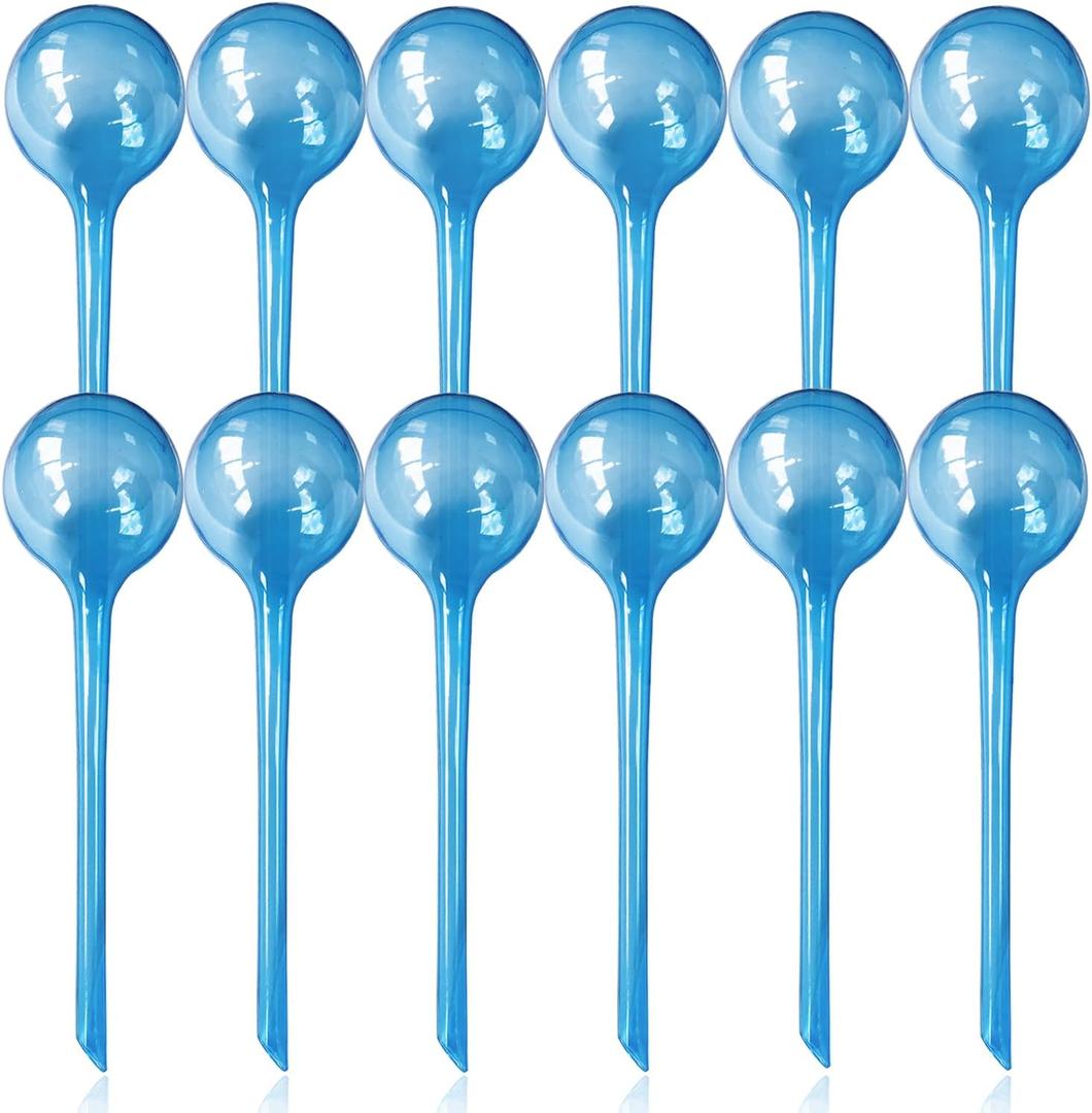 12pcs Plant Watering Globes - Automatic Plant Watering Bulbs for Indoor & Outdoor Potted Plants, Durable Plastic Garden Watering Devices