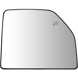 Right Passenger Side Heated Upper Mirror Glass Replacement For 2015-2020 Ford F150 2017-2020 Ford F250 F350 - Towing Mirror Convex Side Mirror Glass With Rear Holder