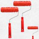 2 Pcs Texture Roller 7'' Drywall Texture Roller Decoration Textured Paint Rollers Pattern Rubber Rollers Textures Tool DIY Decorative Art Paint for Walls, Furnitures and Floors DIY Paints Art