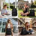 Maelstrom Laptop Backpack, Fits 15.6-17.3 Inch Travel Backpack Gift for Women Men, Waterproof College School Computer Bag, Anti-theft Business Work Bag with Luggage Strap (Black, 17.3 Inch)