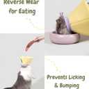 Lightweight Cat Cone Collar, Waterproof Soft Recovery E-Collar for Cats & Small Dogs, Adjustable Protective Elizabethan Collar to Prevent Licking & Biting, Easy-Clean Quick-Dry Design, Yellow M Size (Yellow, M)