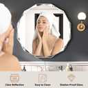 Bathroom Mirrors for Over Sink, Round Frameless Mirrors for Wall, 20x20 Inch Beveled Bathroom Mirror, Bathroom Vanity Circle Mirror for Bedroom Living Room Entryway Home Decor
